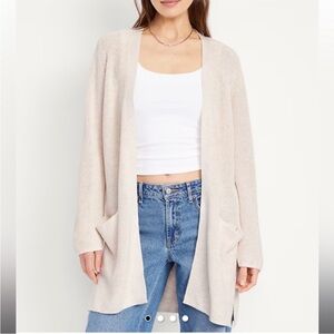 Old Navy Longline Open Front Knit Cardigan Sweater Size M